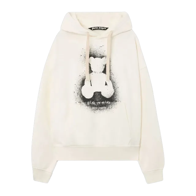 Palm Angels Bear Sprayed Beige — Authentic Hoodies & Sweats at CLZTURE