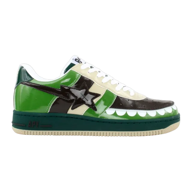 BAPE Kaws x Bapesta Fs-029 Low Chompers – Green — Authentic Shoes & Footwear at CLZTURE