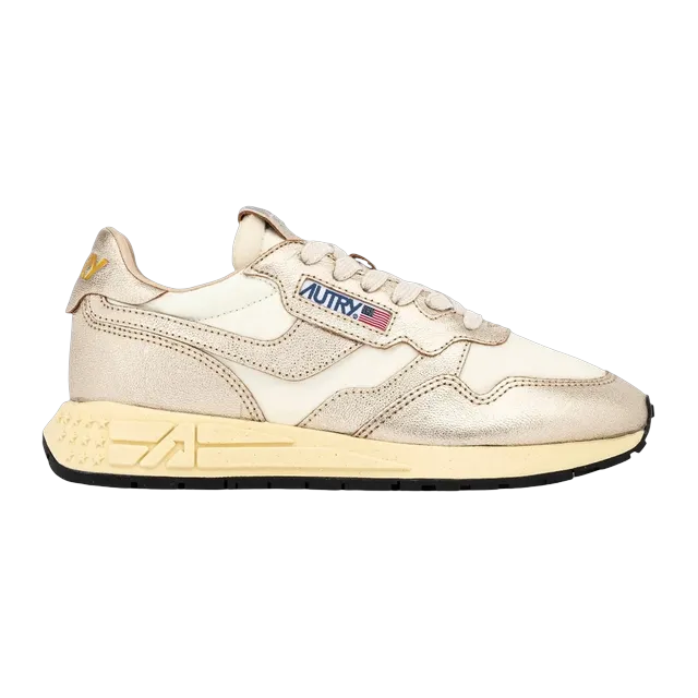 Autry Reelwind Low White Gold — Authentic Shoes & Footwear at CLZTURE