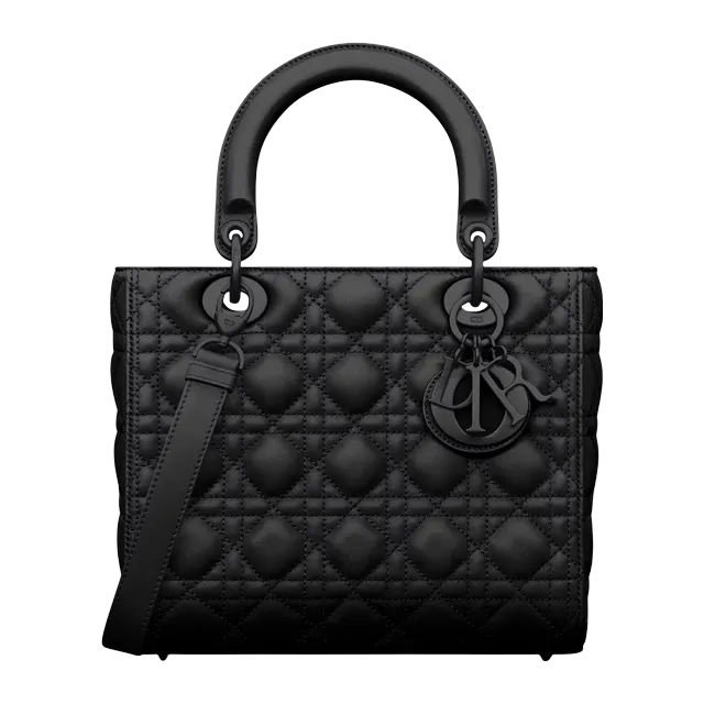 Bag Lady Dior Medium 24Cm Black — Authentic Bags & Luggage at CLZTURE