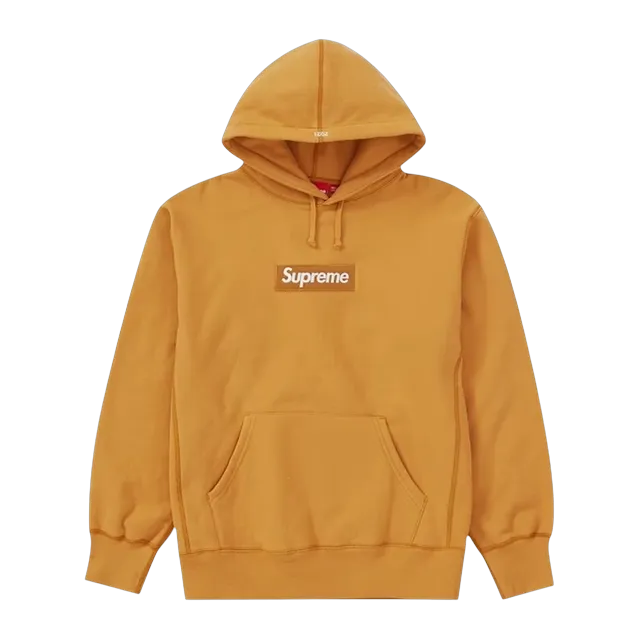 Supreme Box Logo Hooded Mustard — Authentic Supreme in stock at CLZTURE