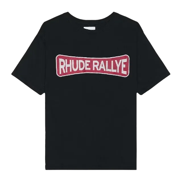 Rhude Rallye T-Shirt Black — Authentic T-Shirts at CLZTURE