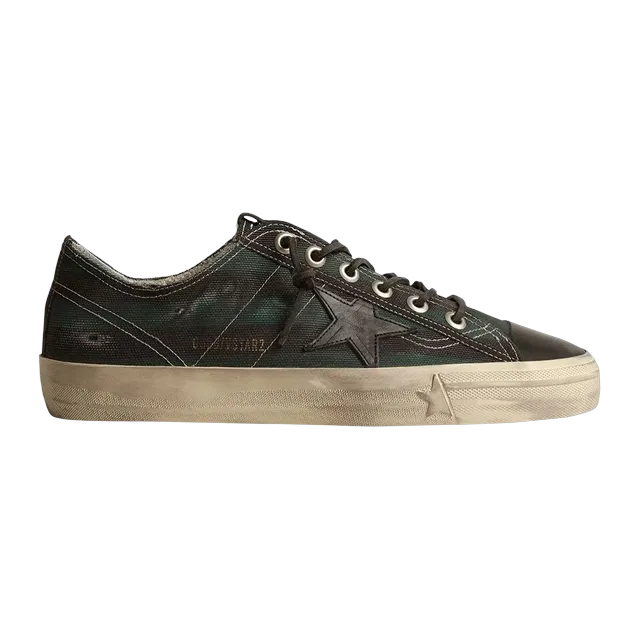Golden Goose Sneakers V-Star Green — Authentic Shoes & Footwear at CLZTURE