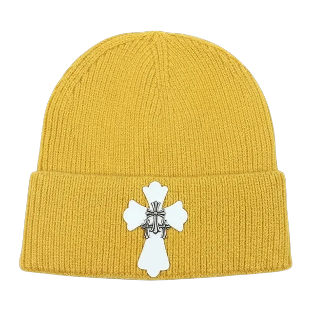 Chrome Hearts Beanie Logo Yellow — Authentic Chrome Hearts in stock at CLZTURE