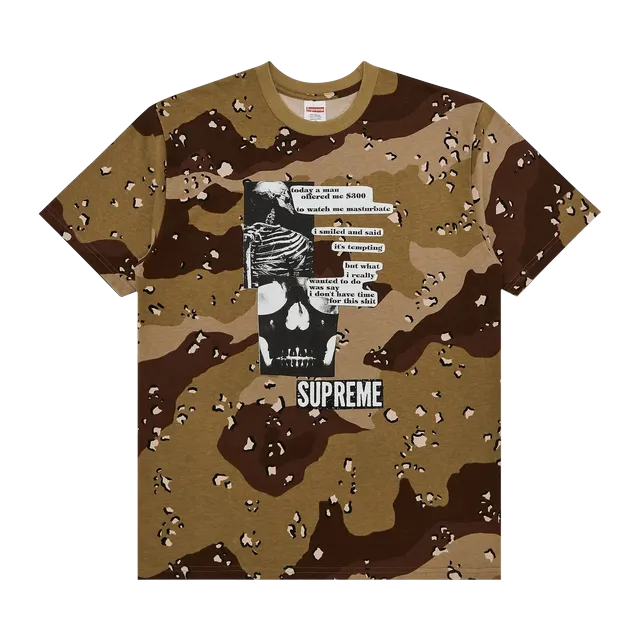 Supreme Anatomy T-Shirt Chocolate Chip Camo — Authentic Supreme in stock at CLZTURE