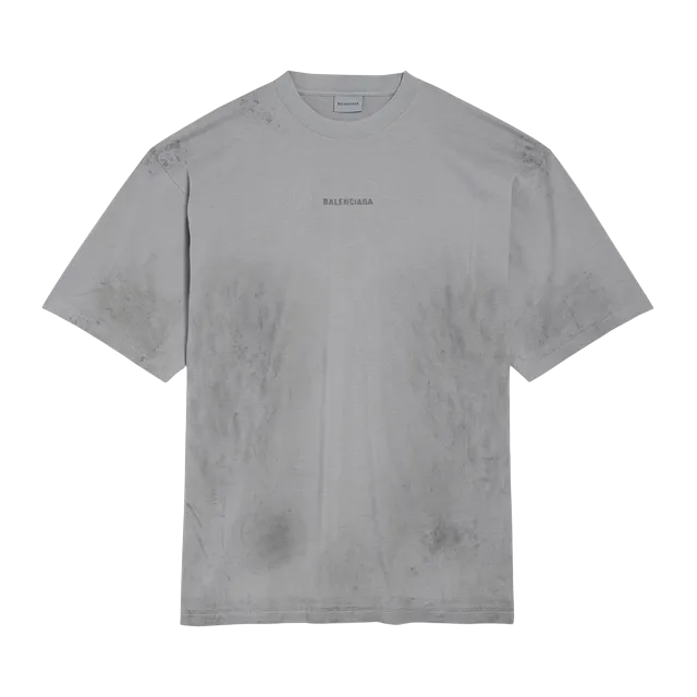 T-Shirt Balenciaga Back Grey — Authentic Balenciaga in stock at CLZTURE
