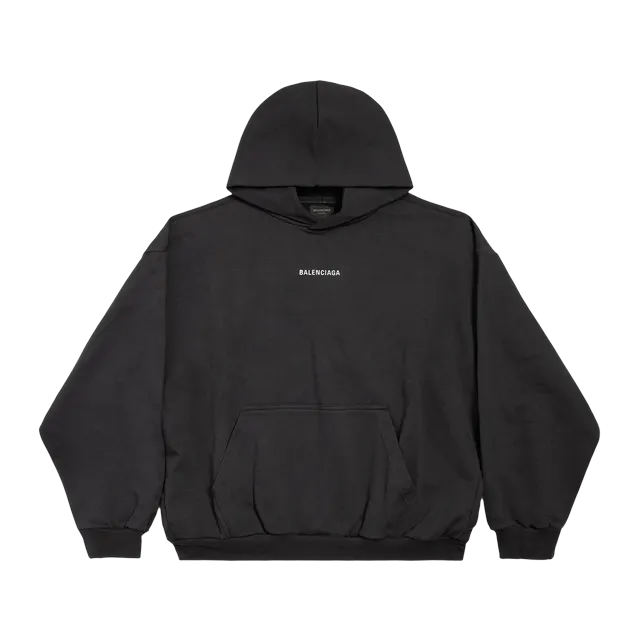 Hoodie New Balenciaga Back Black — Authentic Hoodies & Sweats at CLZTURE