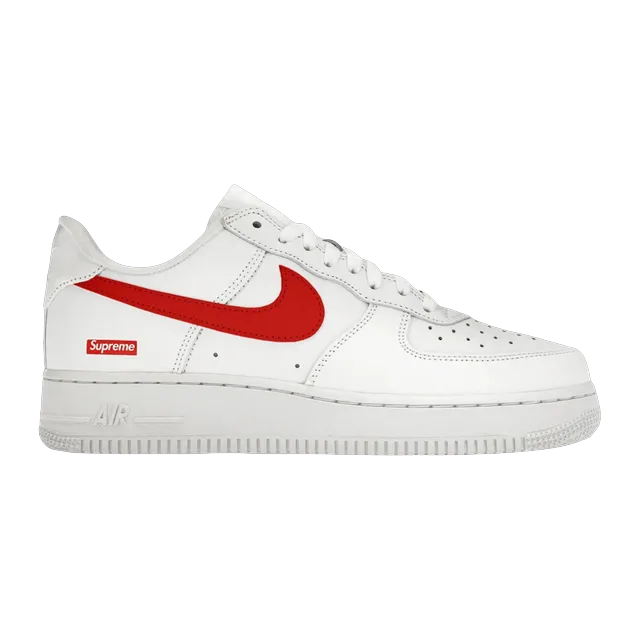 Supreme x Air Force 1 Low Box Logo Speed Red — Authentic Shoes & Footwear at CLZTURE