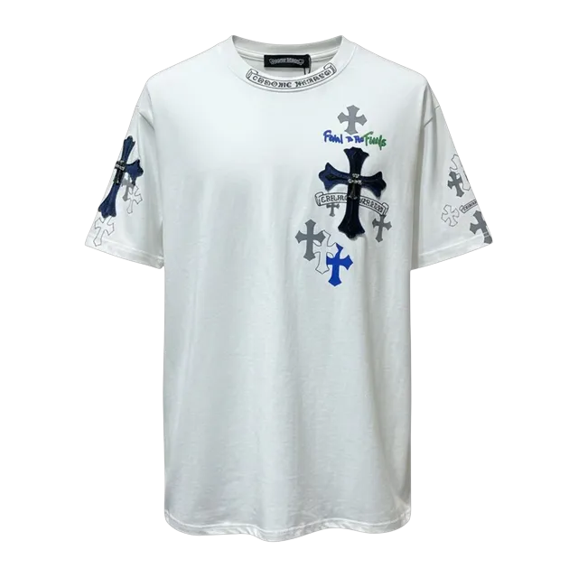 Chrome Hearts T-Shirt Cross Logo White — Authentic T-Shirts at CLZTURE