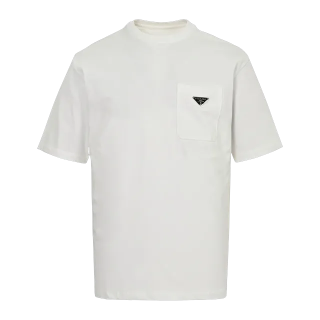 Prada T-Shirt Wool à Col Rond White — Authentic T-Shirts at CLZTURE