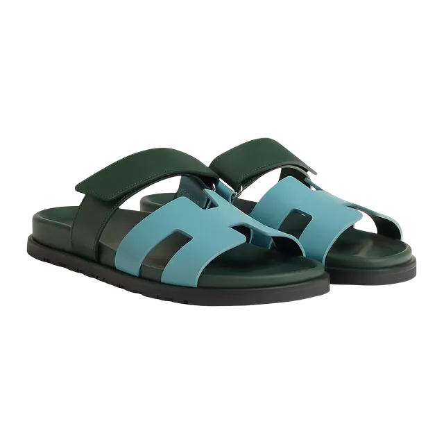 Hermès Sandals Chypre Blue — Authentic Hermès in stock at CLZTURE