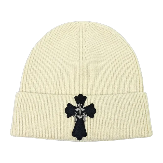 Chrome Hearts Beanie Logo Beige — Authentic Chrome Hearts in stock at CLZTURE