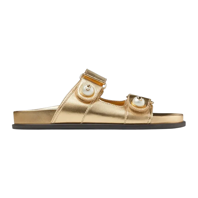Jimmy Choo Fayence Sandal Gold — Authentic Jimmy Choo in stock at CLZTURE