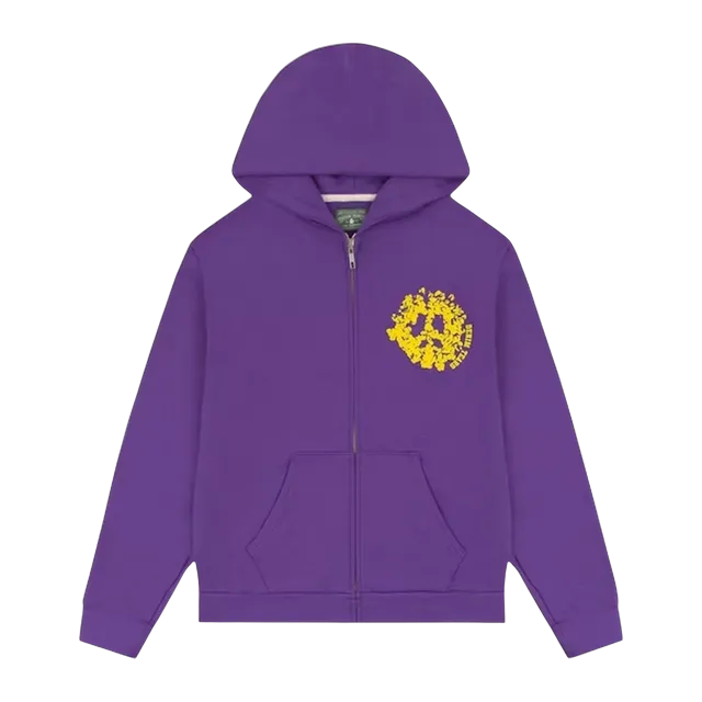 Denim Tears Denim University Zip Hoodie Purple — Authentic Hoodies & Sweats at CLZTURE