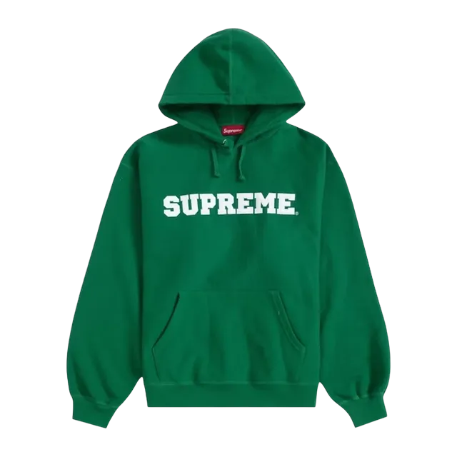 Supreme Collegiate Hooded Green — Authentic Supreme in stock at CLZTURE