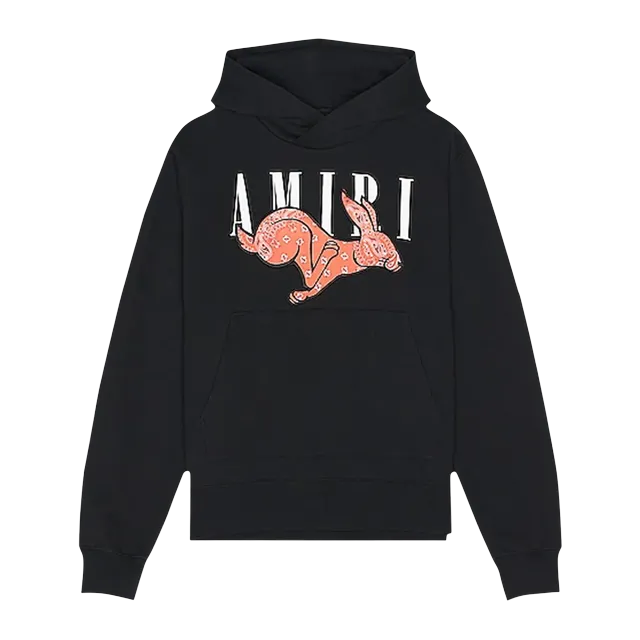 Amiri Cny Rabbit Logo Hoodie Black — Authentic Hoodies & Sweats at CLZTURE