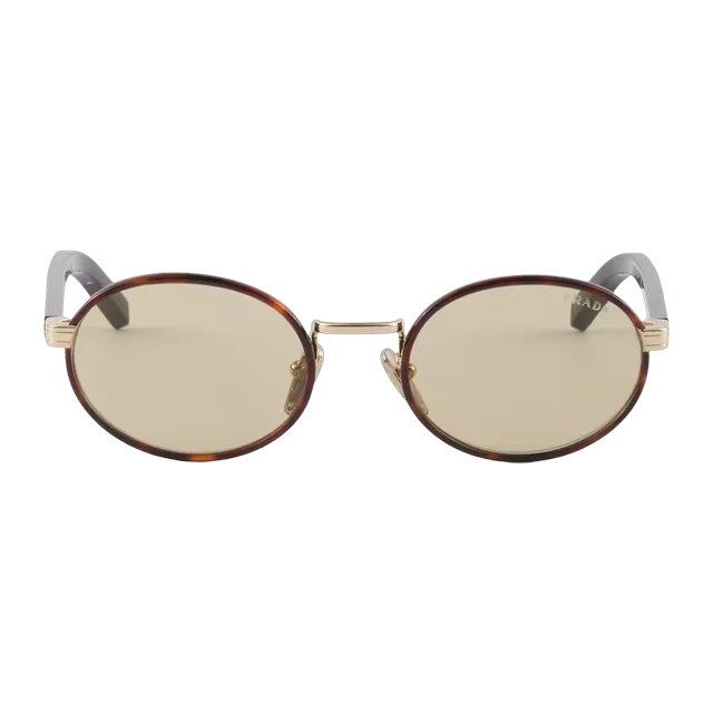 Prada Plaque Métal Iconique Brown — Authentic Prada in stock at CLZTURE