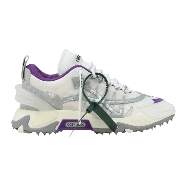 Off-White Odsy-2000 White Light Grey Purple — Authentic Shoes & Footwear at CLZTURE