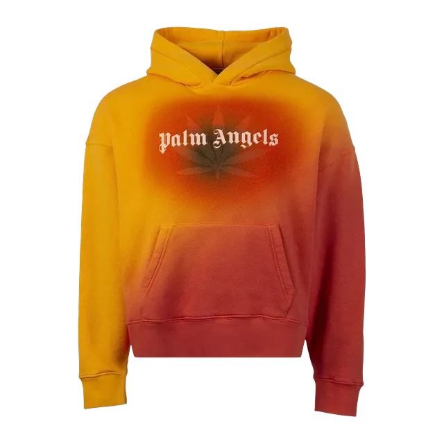 Palm Angels The Webster x Degrade Logo Hoodie Red/Yellow/Orange — Authentic Hoodies & Sweats at CLZTURE