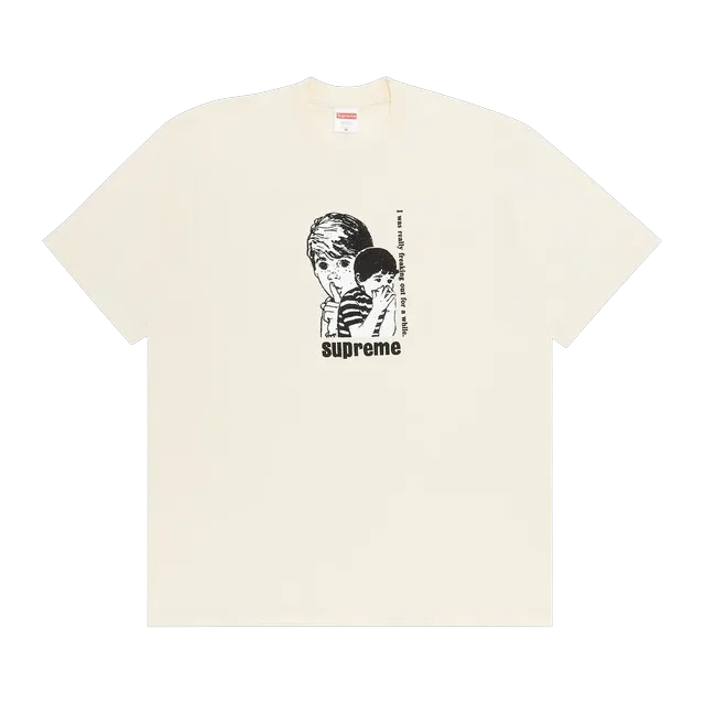 Supreme Freaking Out T-Shirt Natural — Authentic Supreme in stock at CLZTURE