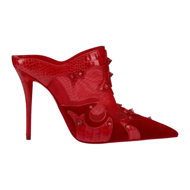 Christian Louboutin Mulatiag 100Mm Red — Authentic Christian Louboutin in stock at CLZTURE