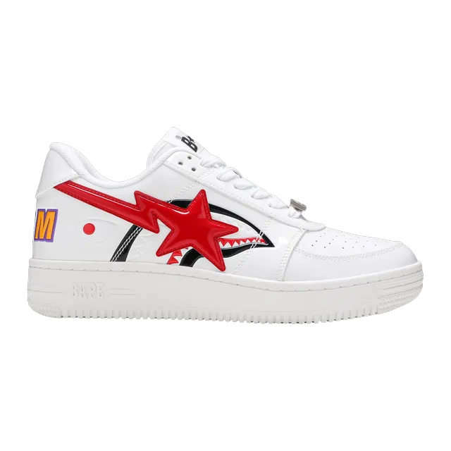 BAPE Bapesta Low White Shark Face — Authentic Shoes & Footwear at CLZTURE