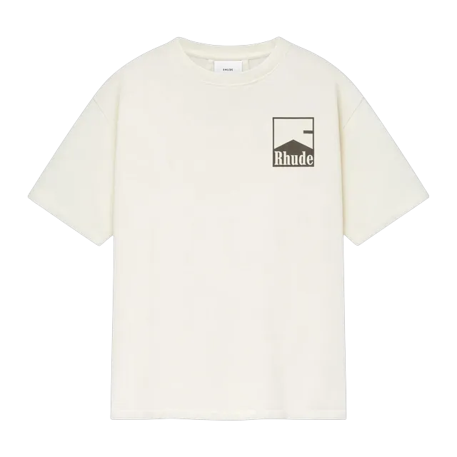 Rhude Chevron T-Shirt White — Authentic Rhude in stock at CLZTURE