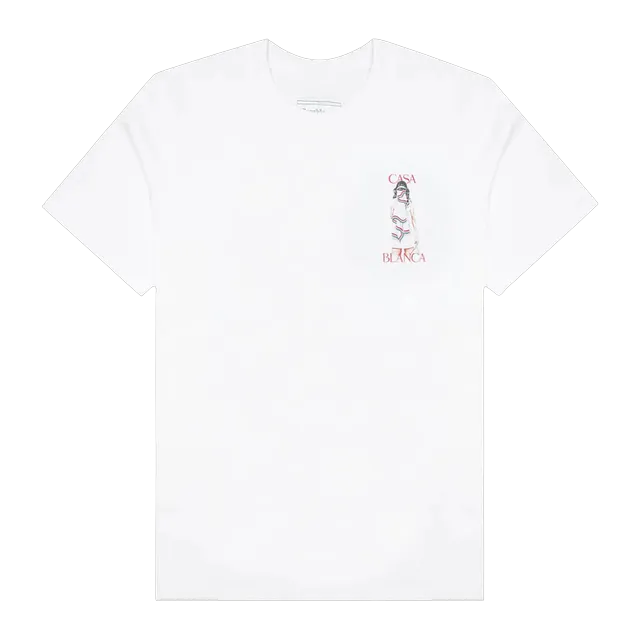 Casablanca T-Shirt Tennis Girl — Authentic T-Shirts at CLZTURE