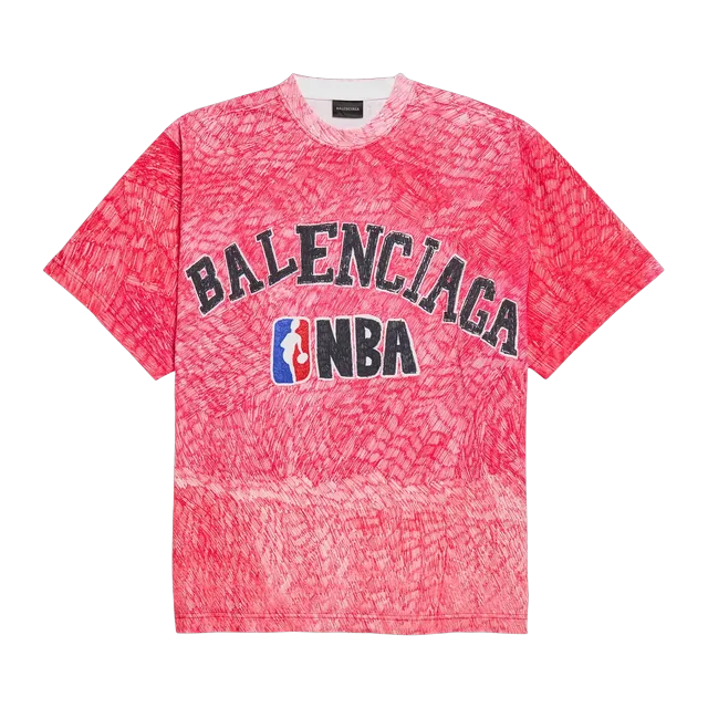 Balenciaga Nba T-Shirt Red — Authentic Balenciaga in stock at CLZTURE