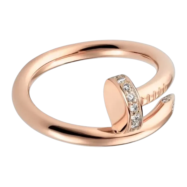 Cartier Ring Juste Un Clou Classique Diamants Gold — Authentic Rings at CLZTURE