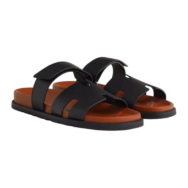 Hermès Sandals Chypre Black — Authentic Shoes & Footwear at CLZTURE