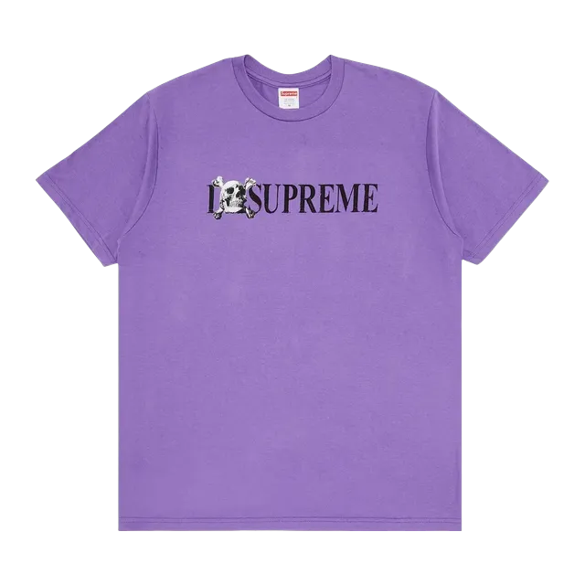 Supreme Skull T-Shirt Purple — Authentic Supreme in stock at CLZTURE