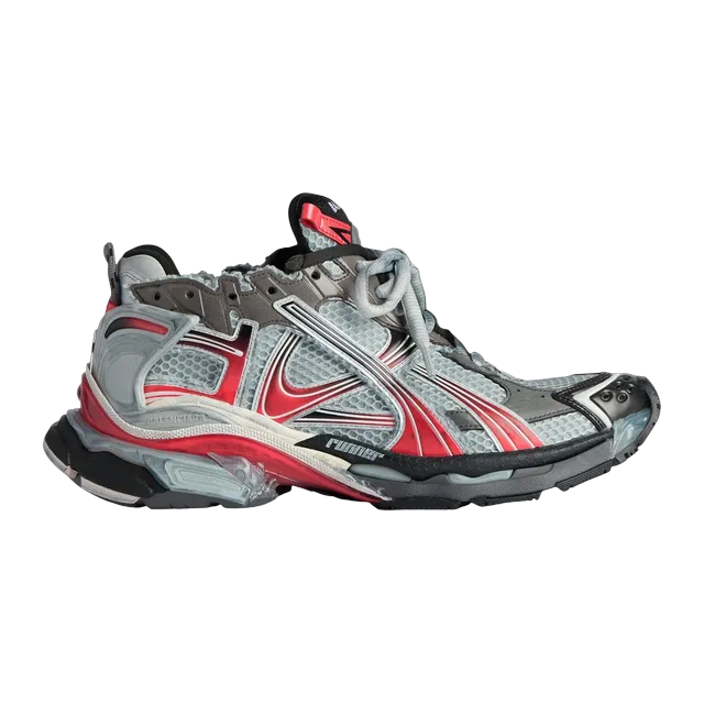 Balenciaga Runner Red Grey — Authentic Shoes & Footwear at CLZTURE