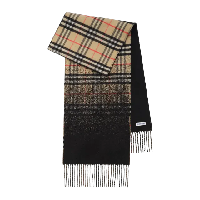 Burberry Scarf Cachemire Gradient Check Neutral — Authentic Burberry in stock at CLZTURE