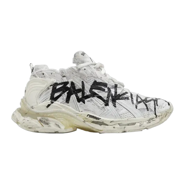 Balenciaga Runner Graffiti White Black — Authentic Shoes & Footwear at CLZTURE
