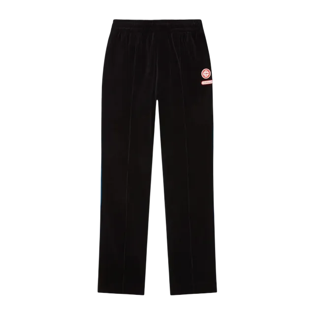 Casablanca Survêtement Velours à Passepoil Dégradé Black — Authentic Pants & Trousers at CLZTURE