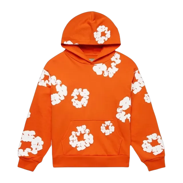 Denim Tears The Cotton Wreath Sweatshirt Orange — Authentic Hoodies & Sweats at CLZTURE