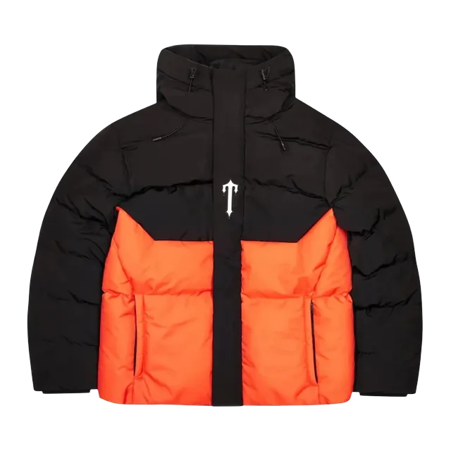 Trapstar Decoded Puffer Black Orange — Authentic Jackets & Outerwear at CLZTURE