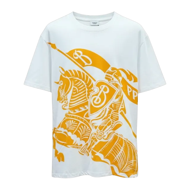 Burberry T-Shirt Cotton Ekd White — Authentic T-Shirts at CLZTURE