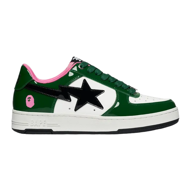 BAPE Bapesta #1 Green Pink — Authentic Shoes & Footwear at CLZTURE