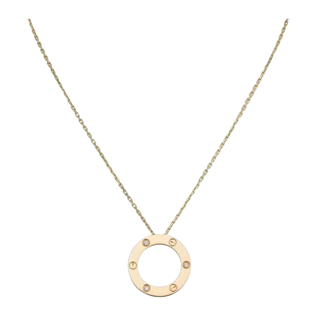 Cartier Pendentif Love 3 Diamants Gold — Authentic Cartier in stock at CLZTURE
