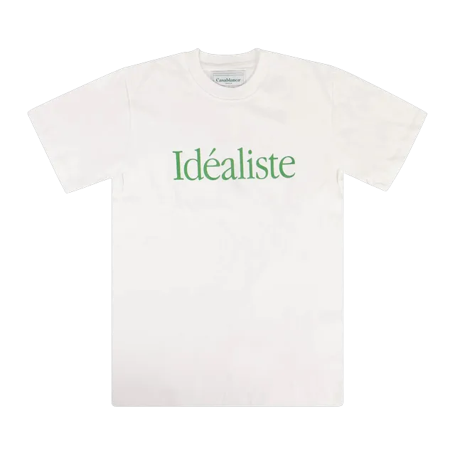Casablanca Idealiste Crewneck T-Shirt White — Authentic T-Shirts at CLZTURE