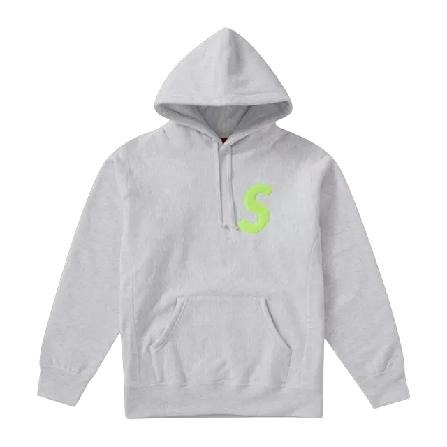 Supreme s Logo Hooded Grey — Authentic Supreme in stock at CLZTURE