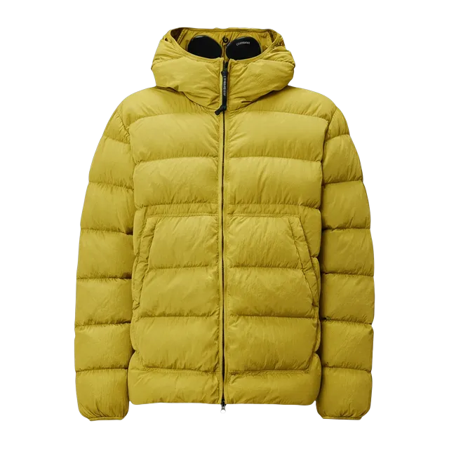 C.P. Company Chrome-R Goggle Down Jacket Yellow — Authentic Jackets & Outerwear at CLZTURE