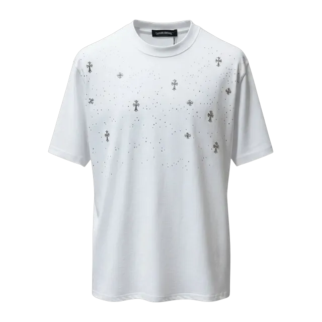 Chrome Hearts T-Shirt Cross Logo White — Authentic Chrome Hearts in stock at CLZTURE