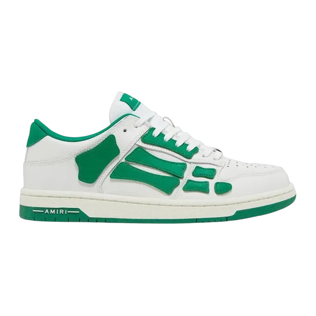 Amiri Skel Top Low White Green — Authentic Shoes & Footwear at CLZTURE