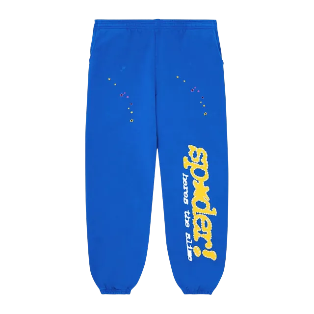 Sp5der Sweatpants Tc Blue — Authentic Pants & Trousers at CLZTURE