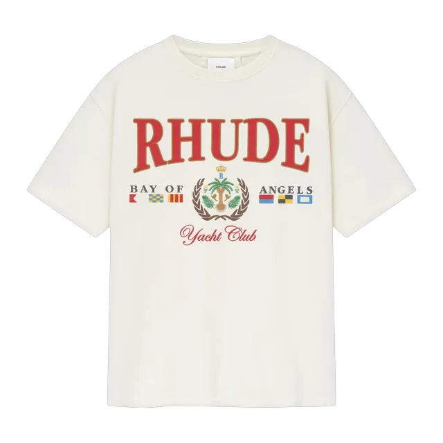 Rhude Bay Of Angels Yacht T-Shirt White — Authentic at CLZTURE