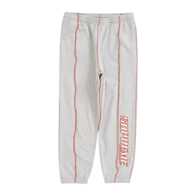 Supreme Coverstitch Sweatpant Grey — Authentic Pants & Trousers at CLZTURE
