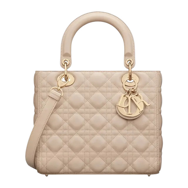 Bag Lady Dior Medium 24Cm Neutral — Authentic Bags & Luggage at CLZTURE